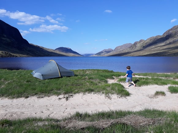 An Outdoors Family wild camping at 32 weeks pregnant
