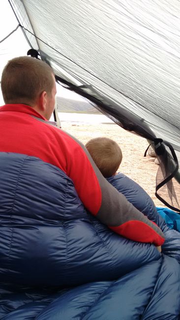 An Outdoors Family discuss their sleeping arrangement family wildcamping