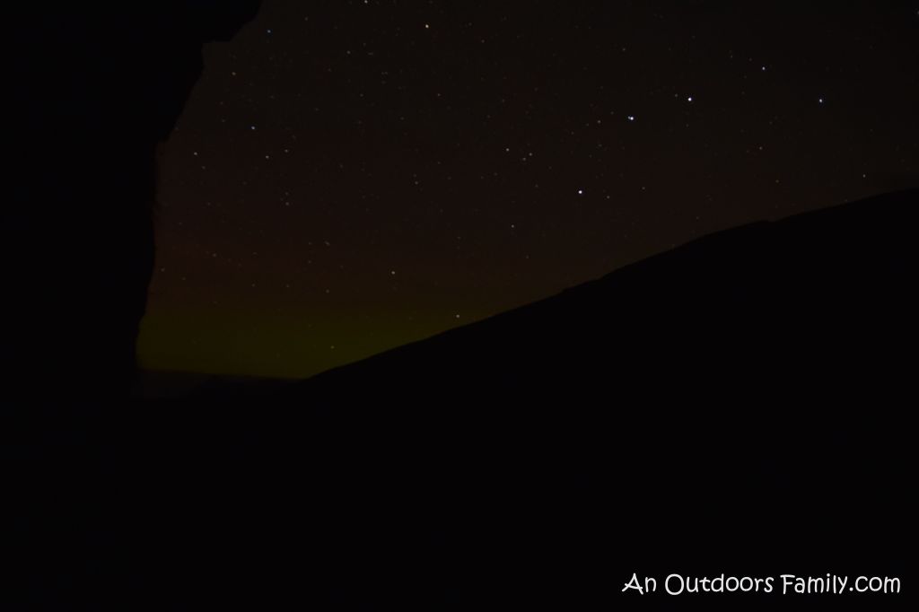 Northern lights from the Bone Cave
